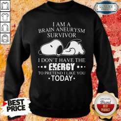 Happy Snoopy I Am A Brain Aneurysm Survivor Tee Sweatshirt-Design By Soyatees.com