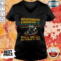 Hoverboard Champion Hill Valley October 21 2015 V-neck-Design By Soyatees.com