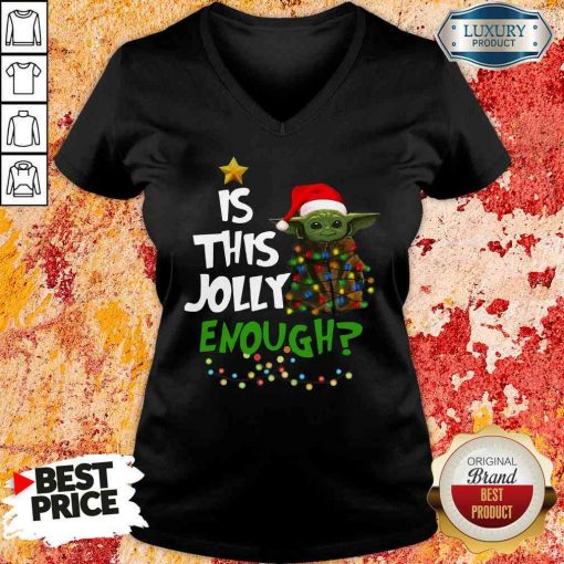 Hot Is This Jolly Enough V-neck-Design By Soyatees.com