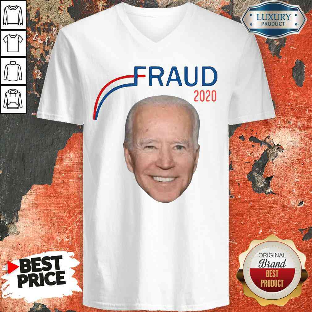 Hot Joe Biden Fraud 2020 V-neck-Design By Soyatees.com