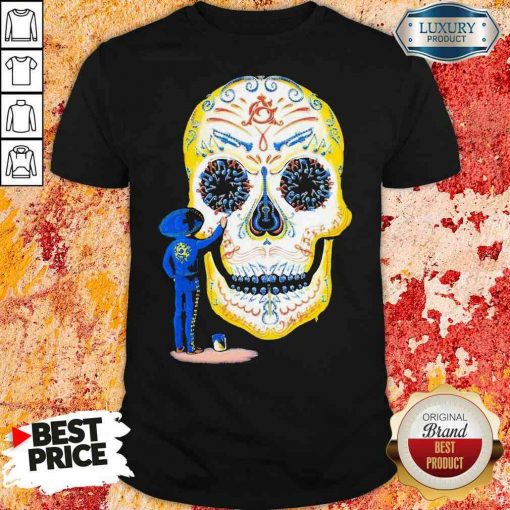 Hot Painter Sugar Skull And Music Shirt-Design By Soyatees.com
