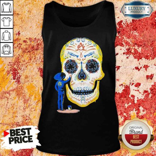 Hot Painter Sugar Skull And Music Tank Top-Design By Soyatees.com