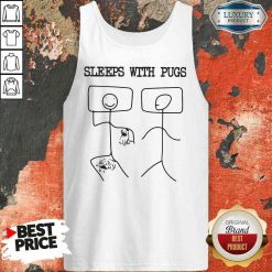Hot Sleeps With Pugs Tank Top-Design By Soyatees.com