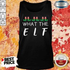 Hot What The Elf Funny Christmas Pajama Tank Top-Design By Soyatees.com