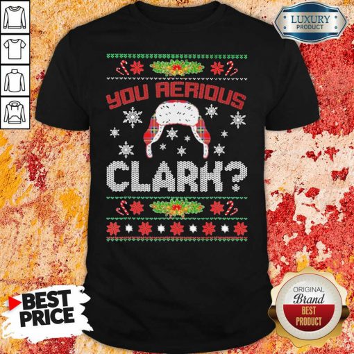 ou Serious Clark Ugly Christmas Shirt-Design By Soyatees.com
