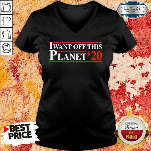 I want off this Planet 22 V-neck-Design By Soyatees.com