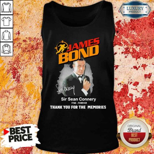 James Bond Sir Sean Connery 1930 forever thank you for the memories signature Tank Top-Design By Soyatees.com