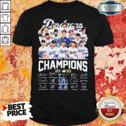 Los Angeles Dodgers world series Champions MLB 2020 signatures shirt-Design By Soyatees.com
