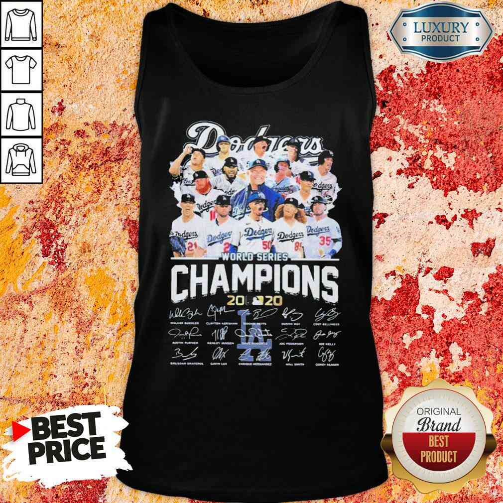 Los Angeles Dodgers world series Champions MLB 2020 signatures  Tank Top-Design By Soyatees.com