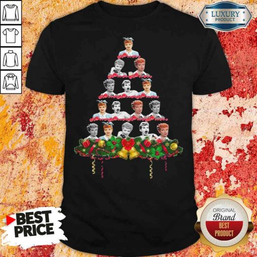 Lucille Ball Christmas Tree Shirt-Design By Soyatees.com