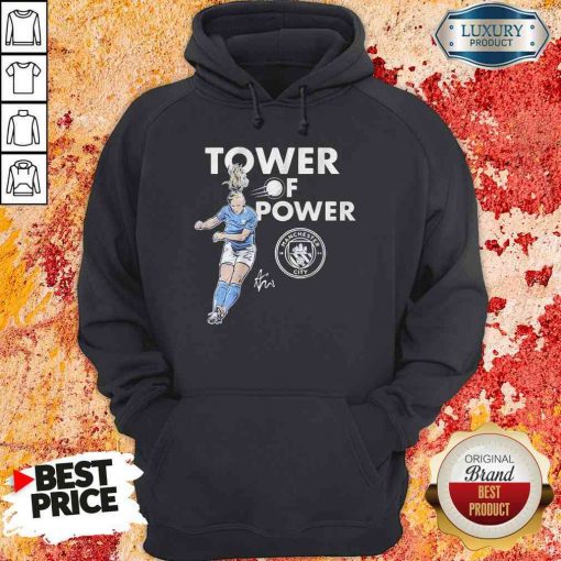 Manchester City Sam Mewis Tower of power signature Hoodie-Design By Soyatees.com