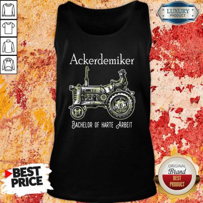 Ackerdemiker Bachelor Of Harte Arbeit Tank Top-Design By Soyatees.com