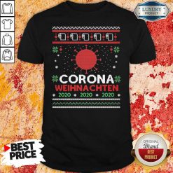 Nice Corona Weihnachten 2020 Ugly Christmas Shirt-Design By Soyatees.com