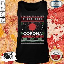 Nice Corona Weihnachten 2020 Ugly Christmas Tank Top-Design By Soyatees.com