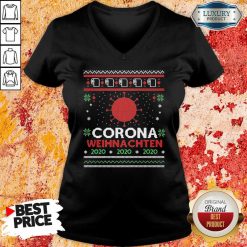 Nice Corona Weihnachten 2020 Ugly Christmas V-neck-Design By Soyatees.com