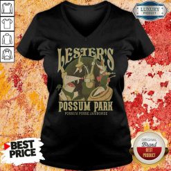 Nice Lester’S Possum Park Goofy Movie V-neck-Design By Soyatees.com