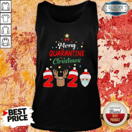 Official Merry Quarantine Christmas Tank Top-Design By Soyatees.com