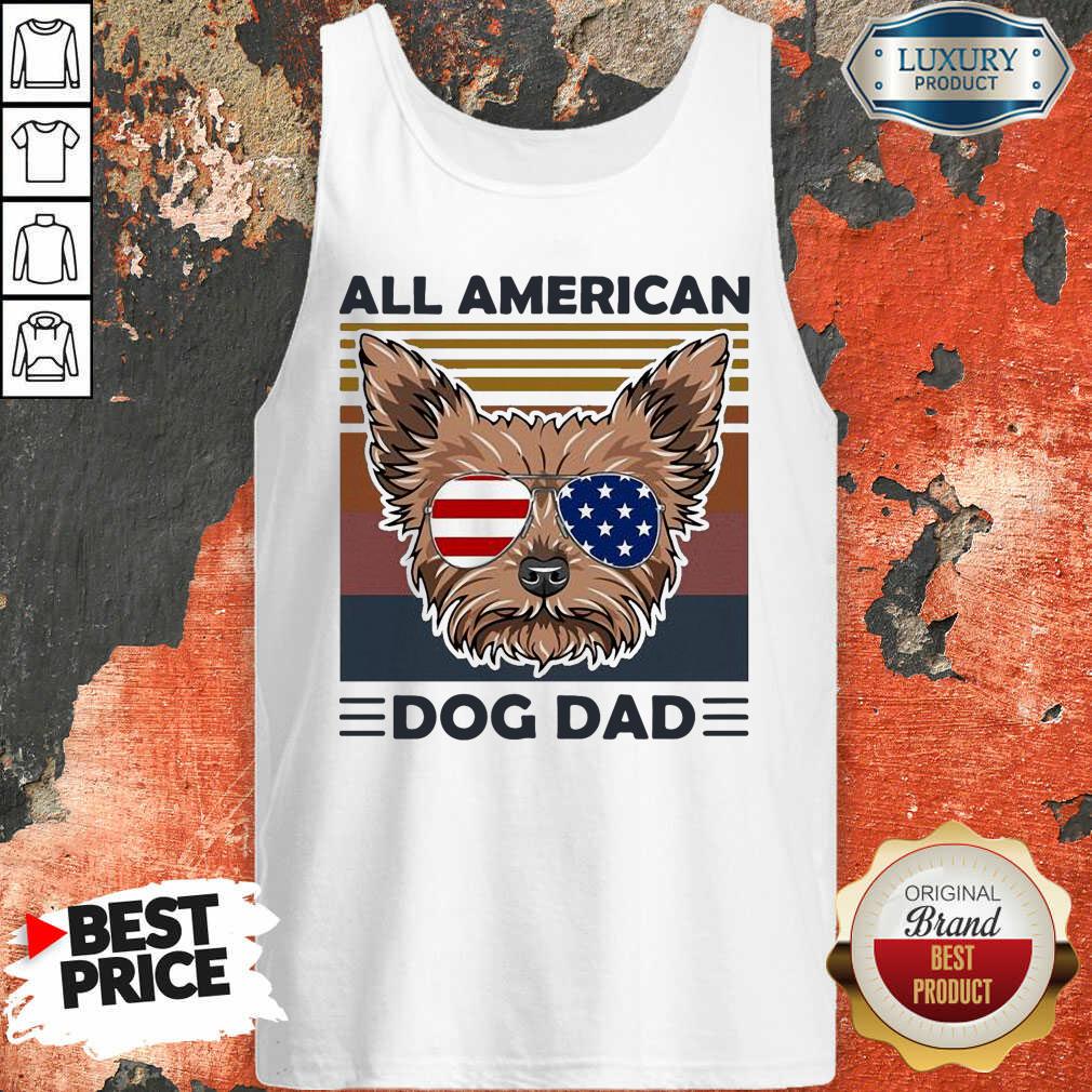Yorkie All American Dog Dad Vintage Tank Top-Design By Soyatees.com
