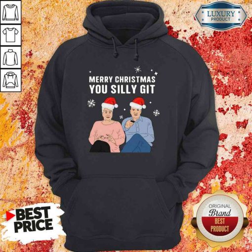 Original Jenny And Lee Ugly Merry Christmas You Silly Git Hoodie-Design By Soyatees.com