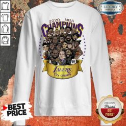 Nwt 2020 Nba Champions Lakers Cartoon Sweatshirt-Design By Soyatees.com
