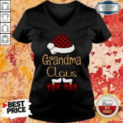 Original Santa Claus Grandma Claus V-neck-Design By Soyatees.com