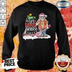 Original Santa Joy Hope Love Peace Christmas Sweatshirt-Design By Soyatees.com