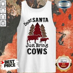 Originaldear Santa Just Bring Cows Tank Top-Design By Soyatees.com