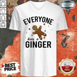 Perfect Everyone Loves A Ginger Gingerbread V-neck-Design By Soyatees.com