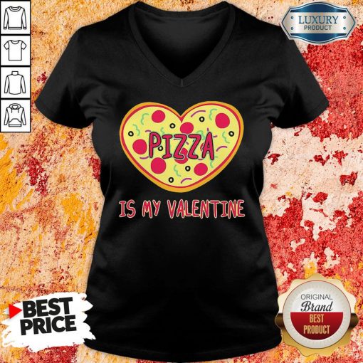 Perfect Pizza Is My Valentine V-neck-Design By Soyatees.com