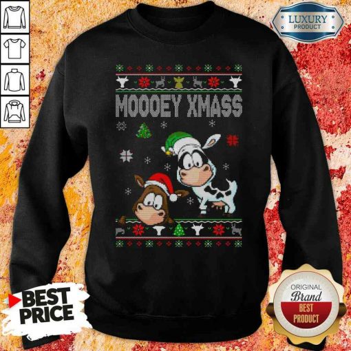 Premium Cows Moooey Xmass Ugly Christmas Sweatshirt-Design By Soyatees.com