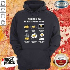 Premium Things I Do In My Spare Time Feed The Sheeps Look At Sheeps Research Sheeps Hoodie-Design By Soyatees.com