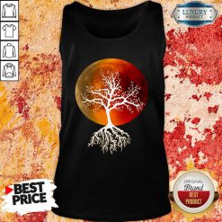 Pretty Blood Moon With Tree Moon Lunar Eclipse Moonlight Full Moon Pullover Tank Top-Design By Soyatees.com