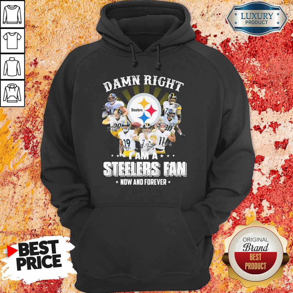 Damn Right Steelers Fan Now And Forever Hoodie-Design By Soyatees.com