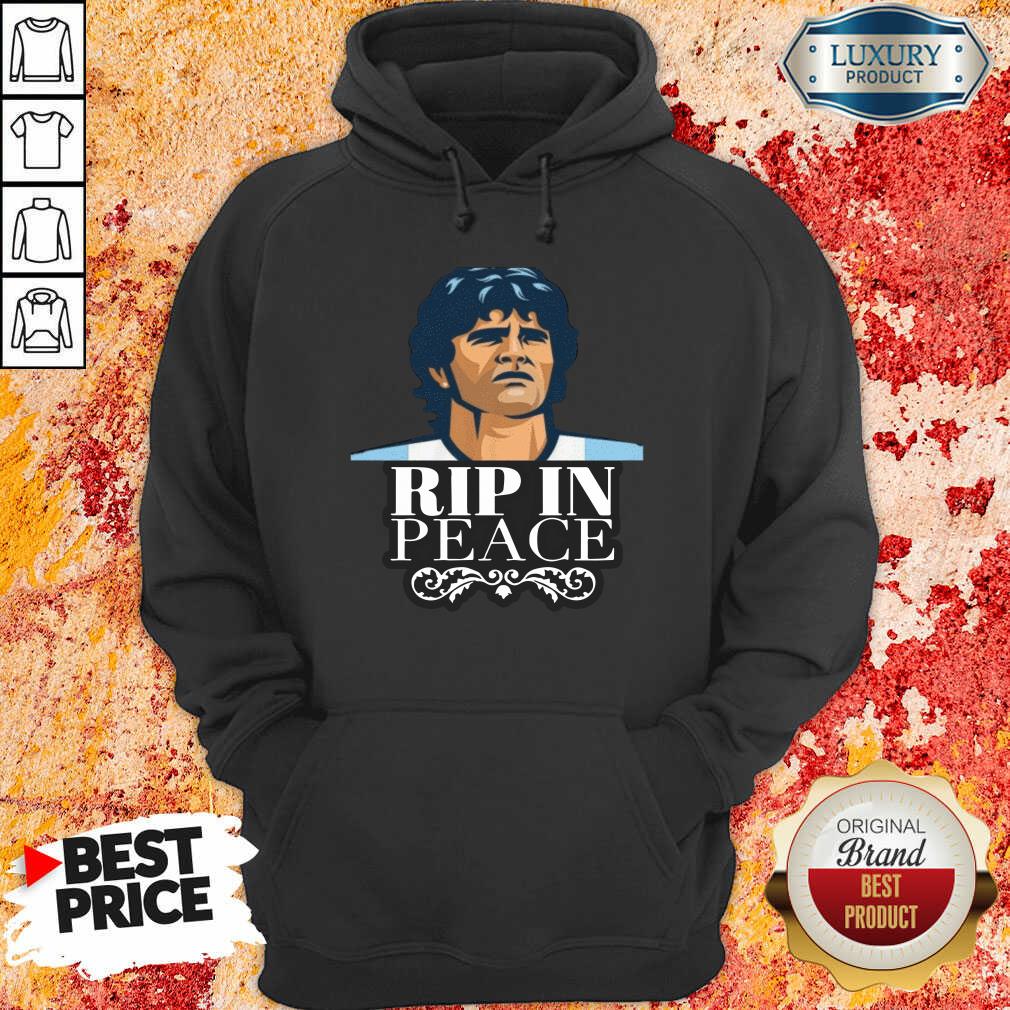 Diego Maradona Rip In Peace Hoodie-Design By Soyatees.com