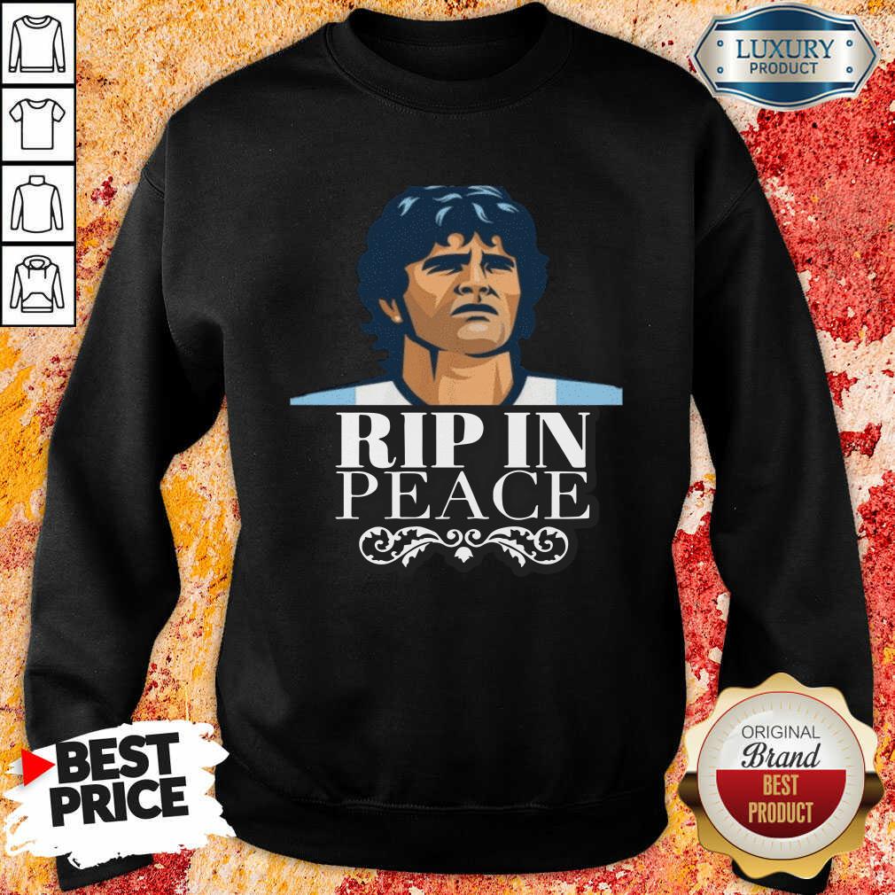 Diego Maradona Rip In Peace Sweatshirt-Design By Soyatees.com