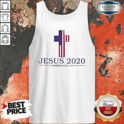 Pretty Jesus 2020 2 Chronicles 7 14 America Flag 2023 Tank Top-Design By Soyatees.com