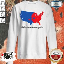 Pretty Make America Kind Again Hugging America Map Sweatshirt-Design By Soyatees.com