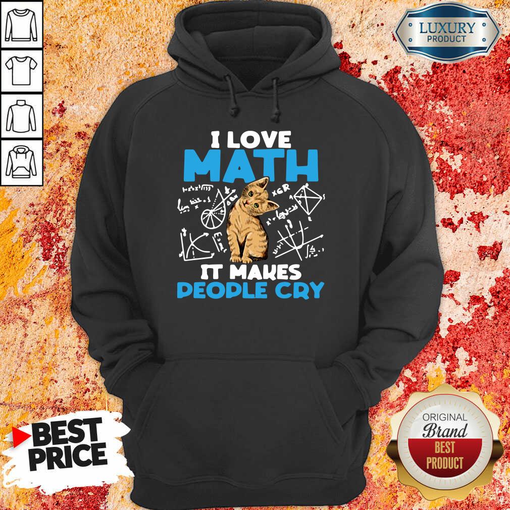 "Top Cat I Love Math It Makes People Cry Hoodie-Design By Soyatees.com