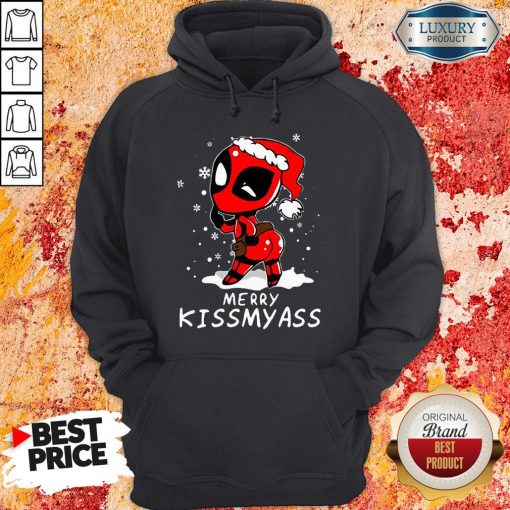 Top Deadpool Merry Kiss My Ass Hoodie-Design By Soyatees.com