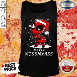 Top Deadpool Merry Kiss My Ass Tank Top-Design By Soyatees.com