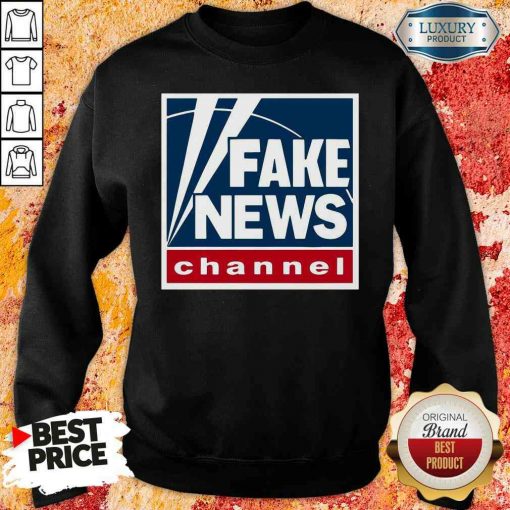 Top Fake News Channel Sweatshirt-Design By Soyatees.com