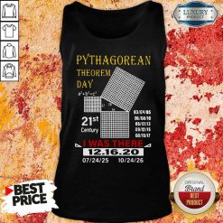 Top Pythagorean Theorem Day 21St Century I Was There 12 16 20 Tank Top-Design By Soyatees.com