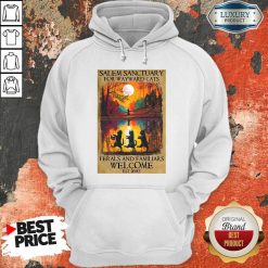 Top Salem Sanctuary For Wayward Cats Ferals And Familiars Welcome Est 1692 Hoodie-Design By Soyatees.com