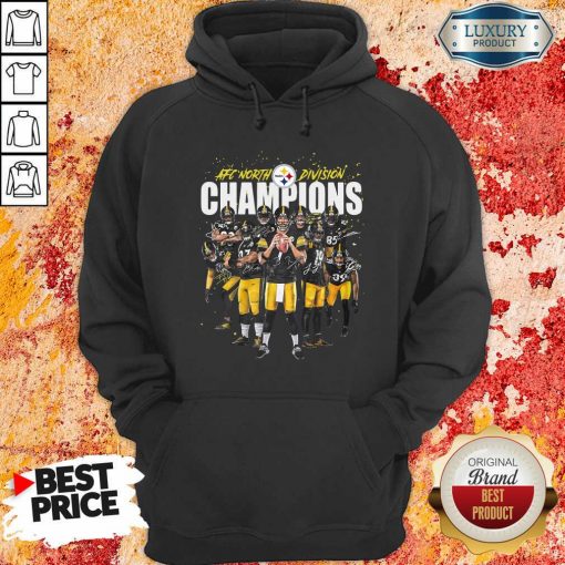 Pittsburgh Steelers Team Football Afc North Division Champions Signatures Hoodie - Desisn By Soyatees.com