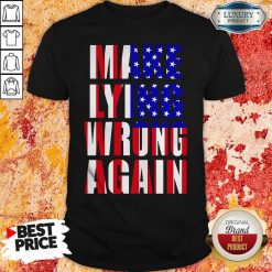 Make Lying Wrong Again American Flag Shirt-Design By Soyatees.com