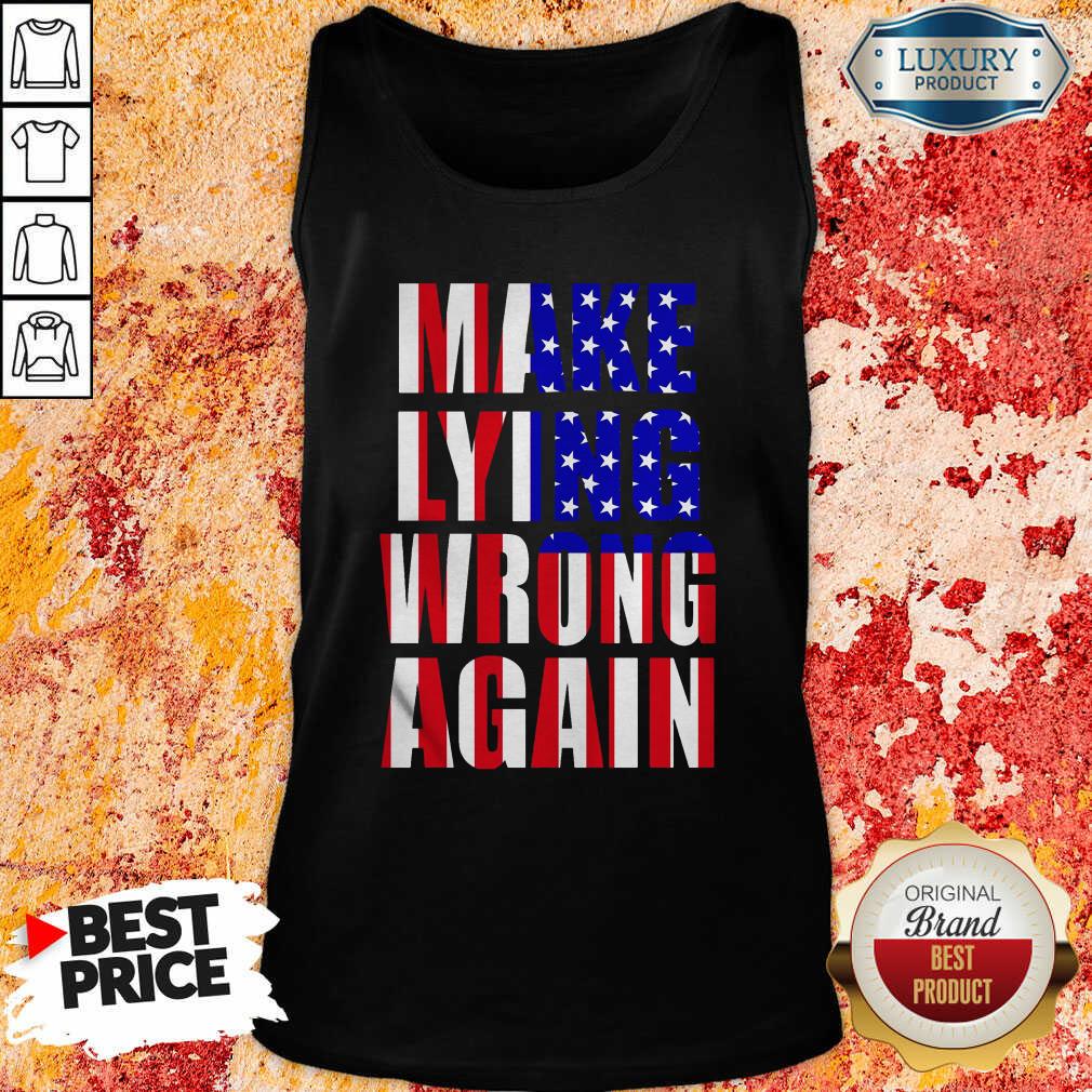  Make Lying Wrong Again American Flag Tank Top-Design By Soyatees.com