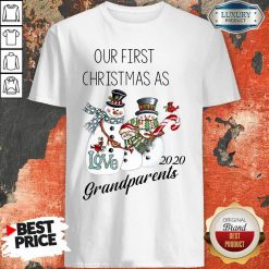 Snowman Our First Christmas Love 2020 Grandparents Shirt-Design By Soyatees.com