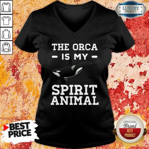 The Orca Is My Spirit Animal Killer Whale V-neck-Design By Soyatees.com
