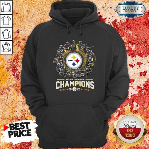 Pittsburgh Steelers Team Football 2020 Afc North Division Signatures Hoodie - Desisn By Soyatees.com