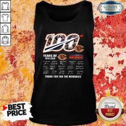100 Years Of 1920 2020 Chicago Bears Thank For The Memories Signatures Tank Top-Design By Soyatees.com